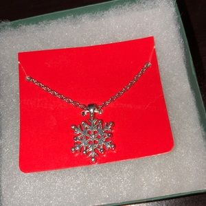 snowflake necklace!!